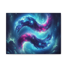 Load image into Gallery viewer, Galaxy Aquarius Wave Canvas Art, Modern Home Decor, Cosmic Wall Art, Unique Gift, Space Lovers
