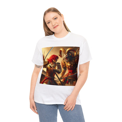 Samurai Aries (2) Unisex Heavy Cotton Tee