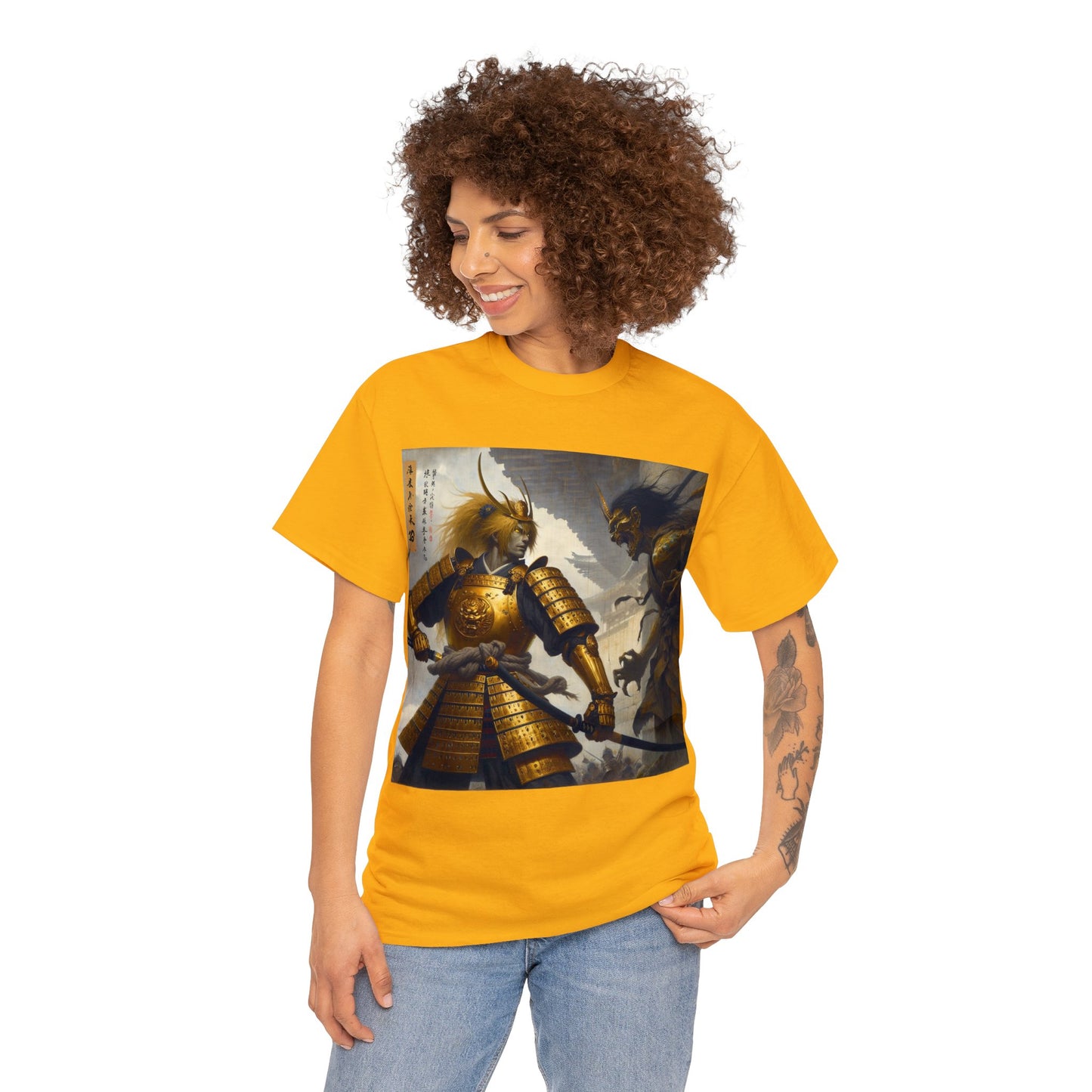 Samurai Leo (2) Unisex Heavy Cotton Tee