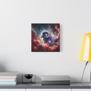 Celestial Aries Canvas Art | Zodiac Decor, Astrological Gift, Wall Art, Bedroom Decor, Motivational Decor