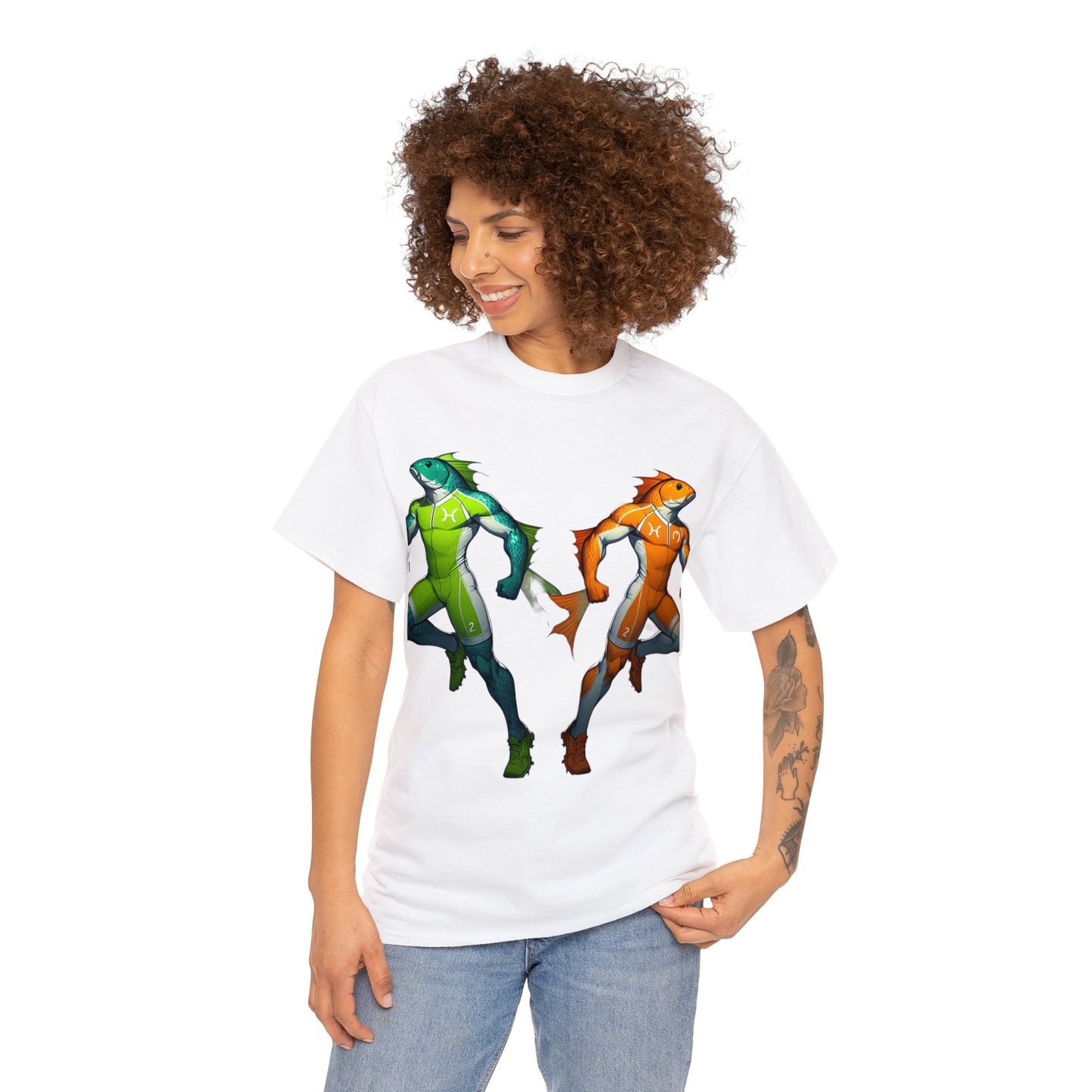 Team Pisces (2) Unisex Heavy Cotton Tee