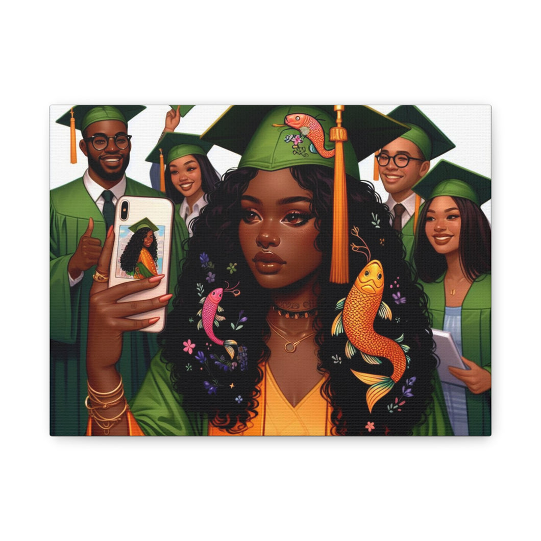 Graduation Celebration Canvas Print, Modern Art for Graduates, Unique Gift for Student, Home Decor, Thoughtful Graduation Gift