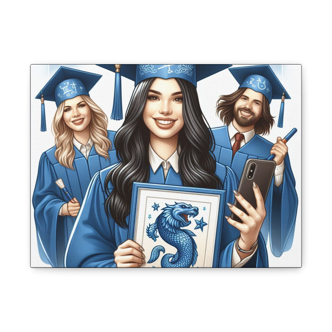 Graduation Canvas Print, Custom Artwork for Grads, Wall Art, Graduation Gift, Decor for Students, Personalized Keepsake