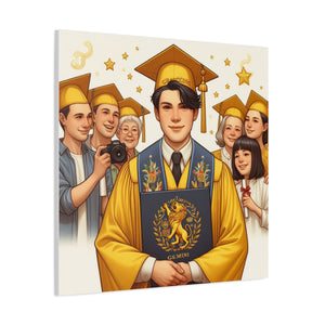Graduation Canvas Art, Wall Décor, Gift for Grads, Celebration Artwork, Inspirational Home Decor