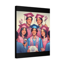 Load image into Gallery viewer, Canvas Print, Graduation Celebration Wall Art, Perfect Gift for Grads, Academic Achievements, Home Decor, Personalized, Unique Keepsake
