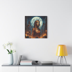 Canvas Print - Halloween Virgo Astrology Mummy
