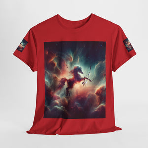 Sagittarius Galactic Unicorn Tee - Unisex Cotton T-Shirt for Cosmic Lovers, Fantasy Fans, Trendy Apparel, Astral War Merch, Gift for All Occasions