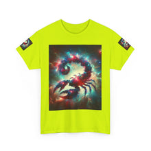 Load image into Gallery viewer, Cosmic Scorpion Tee | Unisex Heavy Cotton Tee | Astrowar Graphic Tees | Space Lover Apparel | Unique Astrology Shirt | Gift for Star [...]
