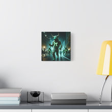 Load image into Gallery viewer, Mystical Taurus Canvas Wall Art, Zodiac Decor, Home Wall Decoration, Gift for Astrology Lovers, Unique Art Piece
