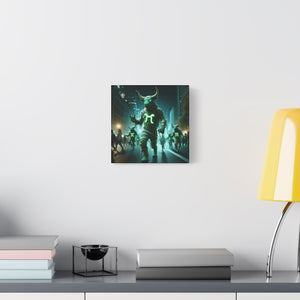 Mystical Taurus Canvas Wall Art, Zodiac Decor, Home Wall Decoration, Gift for Astrology Lovers, Unique Art Piece