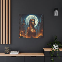 Load image into Gallery viewer, Canvas Print - Halloween Virgo Astrology Mummy
