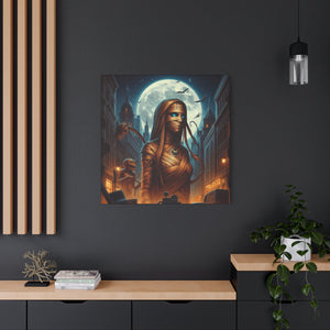 Canvas Print - Halloween Virgo Astrology Mummy