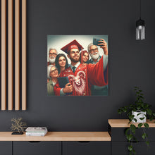 Load image into Gallery viewer, Custom Graduation Canvas Print, Family Portrait Wall Art, Celebrate Achievements, Perfect Gift for Graduates, Aries Zodiac Decor
