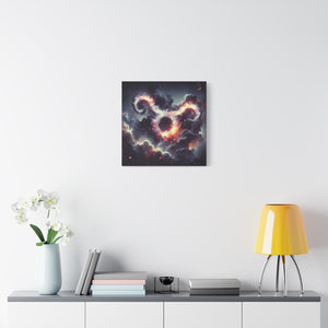 Cosmic Taurus Canvas Art, Zodiac Decor, Astrology Wall Hanging, Gift for Taurus, Home Decor, Space Art