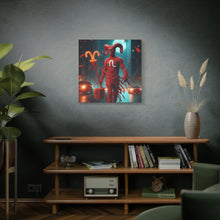 Load image into Gallery viewer, Canvas Wall Art, Aries Decor, Zodiac Gift, Home Wall Decor, Astrological Artwork
