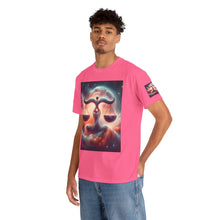 Load image into Gallery viewer, Cosmic Libra Justice Tee, Celestial Balance Shirt, Astrology Themed T-Shirt, Gift for Science Lovers, Unisex Heavy Cotton Tee
