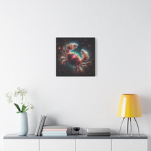 Load image into Gallery viewer, Cosmic Crab Canvas Wall Art, Nebula Art Print, Home Decor, Astrological Gift, Galactic Art Piece, Space-Themed Decoration
