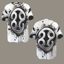 Load image into Gallery viewer, Cancer Round Neck Loose T-Shirt (Inky Splatter)
