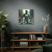 Load image into Gallery viewer, Glow-in-the-Dark Pisces Canvas Art, Zodiac Decor, Astrology Wall Art, Gift for Him/Her, Unique Home Decor, Mystic Vibe

