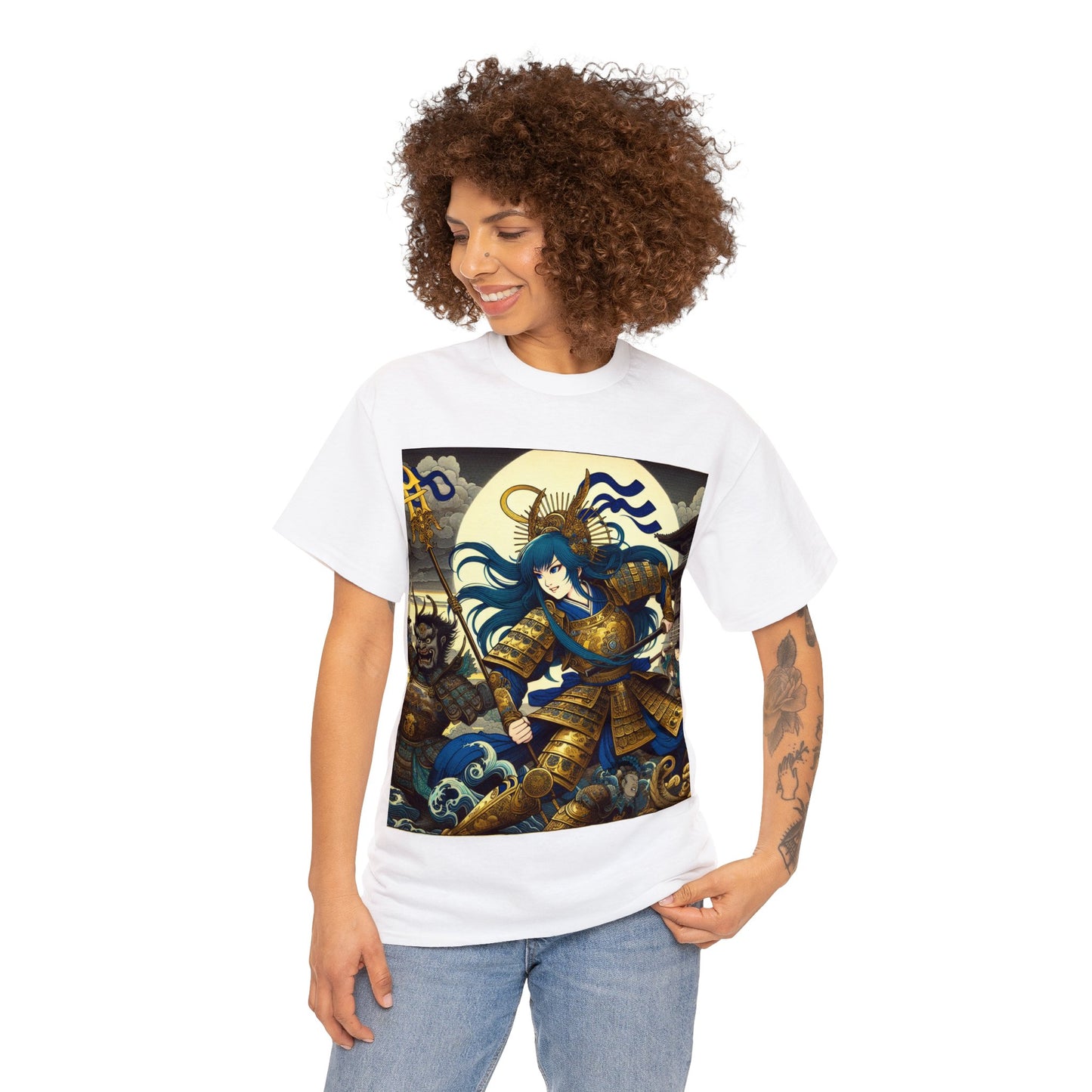 Samurai Aquarius (F1) Unisex Heavy Cotton Tee