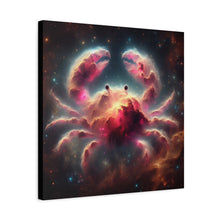 Load image into Gallery viewer, Cosmic Crab Canvas Art Print, Wall Decor, Unique Gift, Space Lover, Astrology, Home Decor, Modern Art
