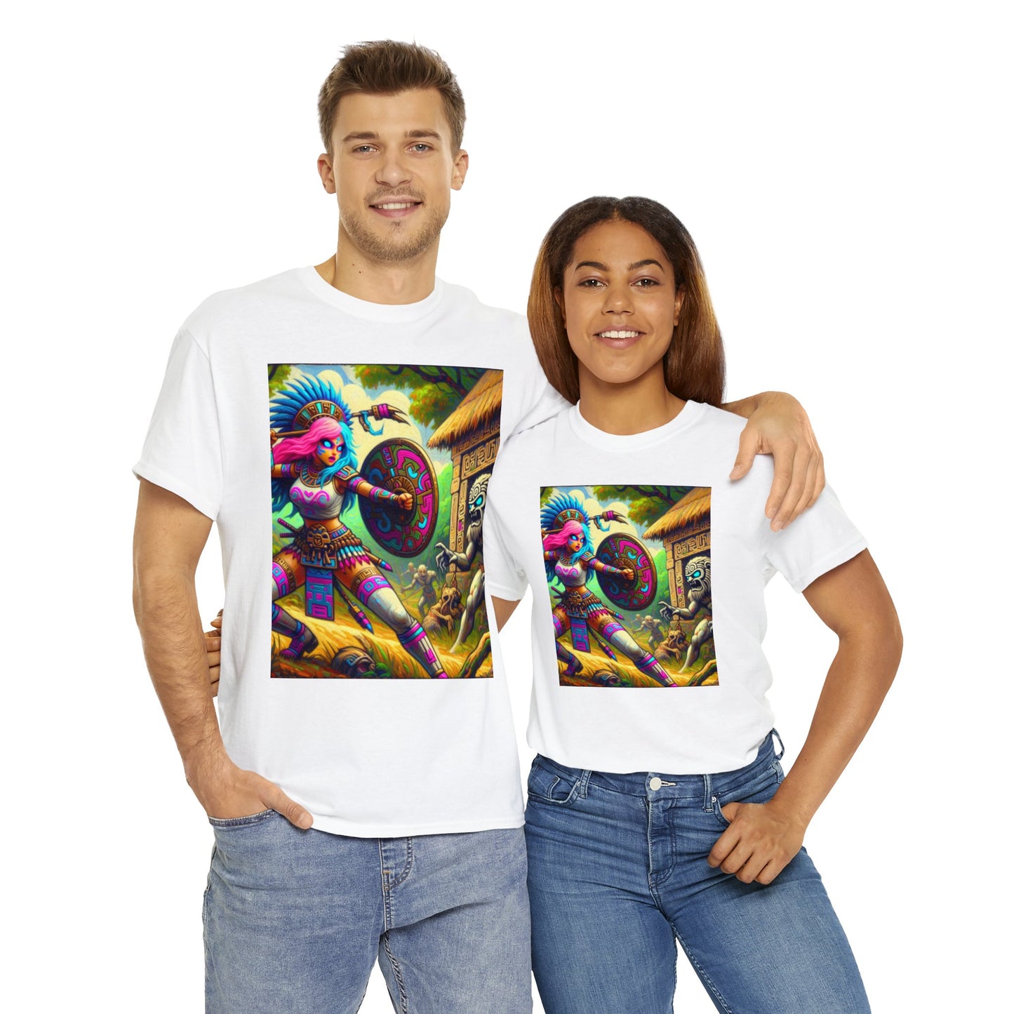 Libra Aztec (F2) Unisex Heavy Cotton Tee