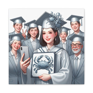 Graduation Canvas Art, Celebratory Wall Decor, Gift for Grads, Personalized Graduation Art, Unique Grad Gift