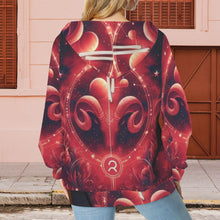 Load image into Gallery viewer, Design 28728057 Aries Women&#39;s Drawstring Pocket Hoodie
