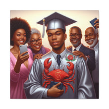 Load image into Gallery viewer, Graduation Celebration Canvas Art, Family Portrait, Graduation Gift, Wall Decor, Home Decoration, College Graduation
