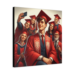 Personalized Graduation Canvas Print, Customizable College Art, Wall Decor for Graduates, Celebration Gift, Graduation Party Decor