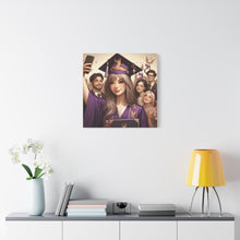 Load image into Gallery viewer, Graduation Canvas Print, Customizable Wall Art, Gift for Grads, Inspirational Home Decor, Graduation Celebration
