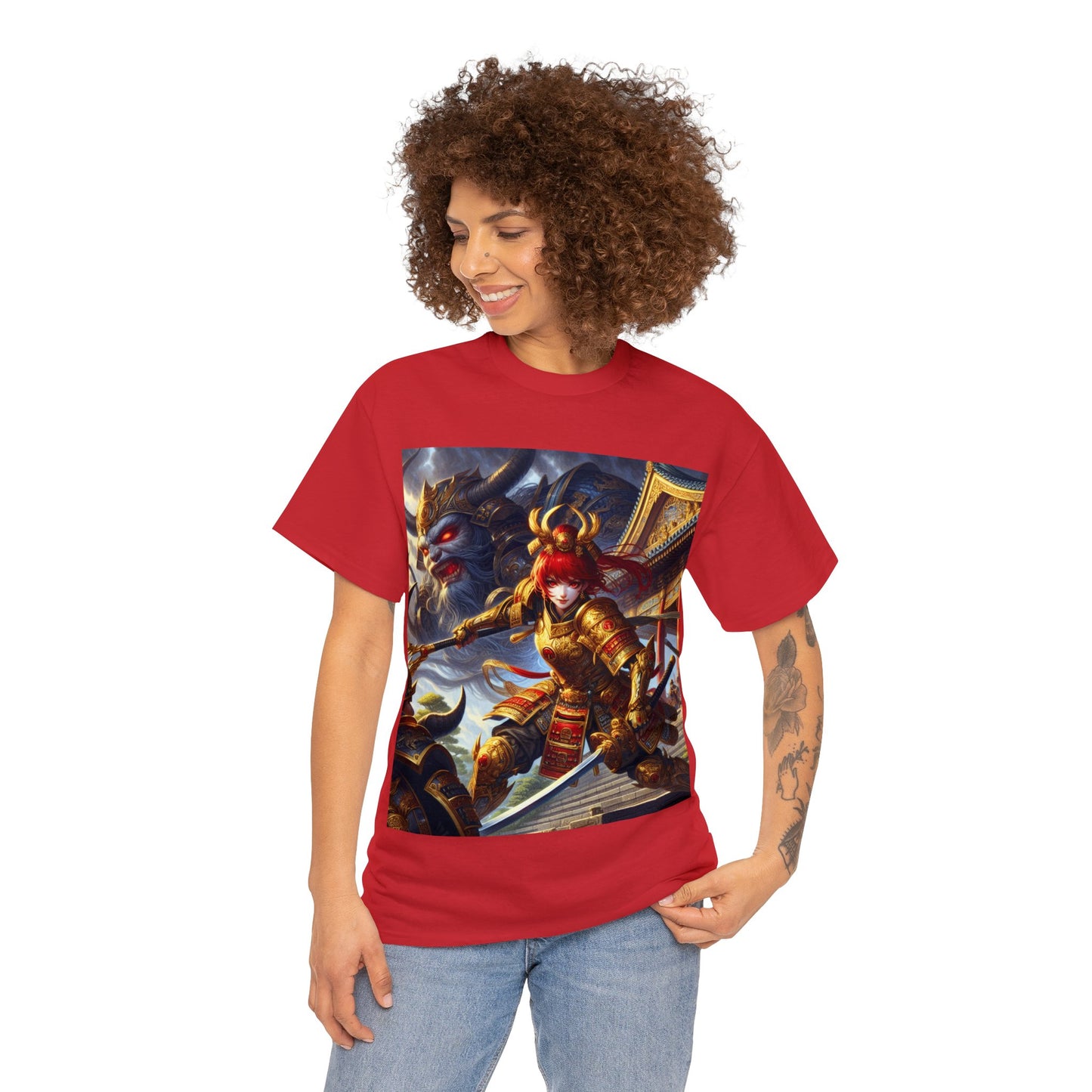 Samurai Aries (F3) Unisex Heavy Cotton Tee