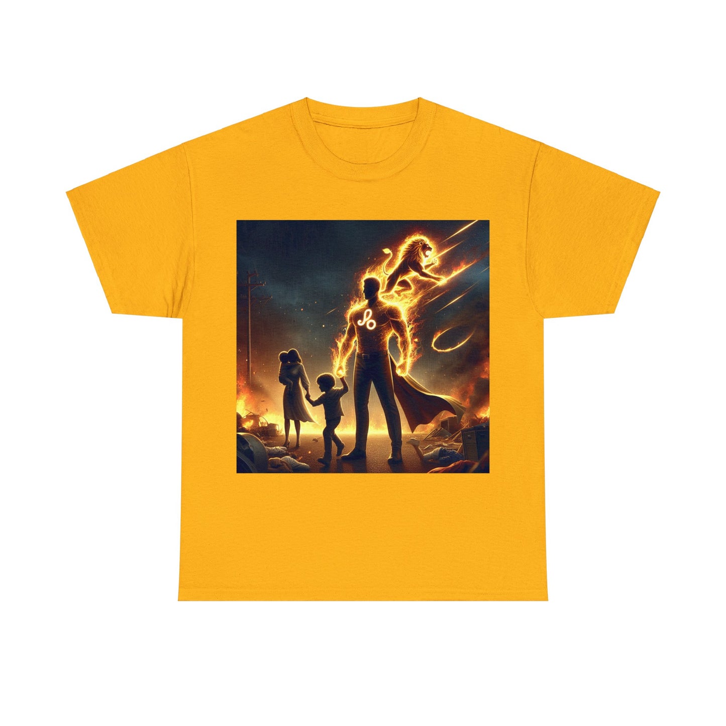 Leo Father's Day (3) Unisex Heavy Cotton Tee