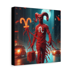 Canvas Wall Art, Aries Decor, Zodiac Gift, Home Wall Decor, Astrological Artwork