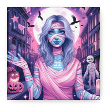 Load image into Gallery viewer, Halloween Art Canvas, Spooky Decor, Wall Art, Halloween Decoration, Witch Artwork, Gifts for Her
