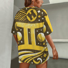 Load image into Gallery viewer, Gemini Round Neck Loose T-Shirt
