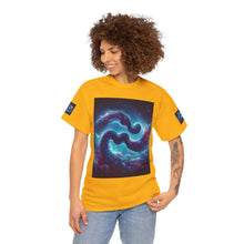 Load image into Gallery viewer, Aquarius Galaxy Themed Unisex Heavy Cotton Tee, Cosmic T-Shirt, Sci-Fi Apparel, Unique Space Graphic Tee, Gifts for Star Wars Lovers, Trendy [...]
