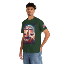 Load image into Gallery viewer, Cosmic Libra Justice Tee, Celestial Balance Shirt, Astrology Themed T-Shirt, Gift for Science Lovers, Unisex Heavy Cotton Tee
