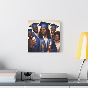 Graduation Canvas Print, Family Celebration Wall Art, Gift for Grads, Personalized Decor, Graduation Ceremony Keepsake