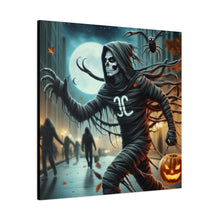 Load image into Gallery viewer, Spooky Halloween Wall Art Canvas, Creepy Decor for Haunted Houses, Trick or Treat Wall Hanging, Frightening Artwork, Seasonal Home Decor
