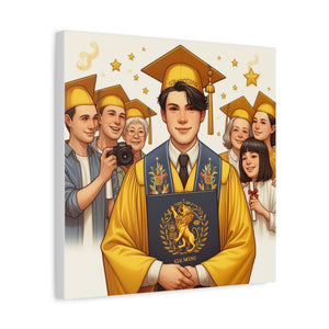 Graduation Canvas Art, Wall Décor, Gift for Grads, Celebration Artwork, Inspirational Home Decor