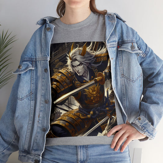 Samurai Cancer (1) Unisex Heavy Cotton Tee