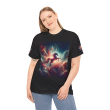 Load image into Gallery viewer, Sagittarius Galactic Unicorn Tee - Unisex Cotton T-Shirt for Cosmic Lovers, Fantasy Fans, Trendy Apparel, Astral War Merch, Gift for All Occasions
