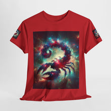 Load image into Gallery viewer, Cosmic Scorpion Tee | Unisex Heavy Cotton Tee | Astrowar Graphic Tees | Space Lover Apparel | Unique Astrology Shirt | Gift for Star [...]

