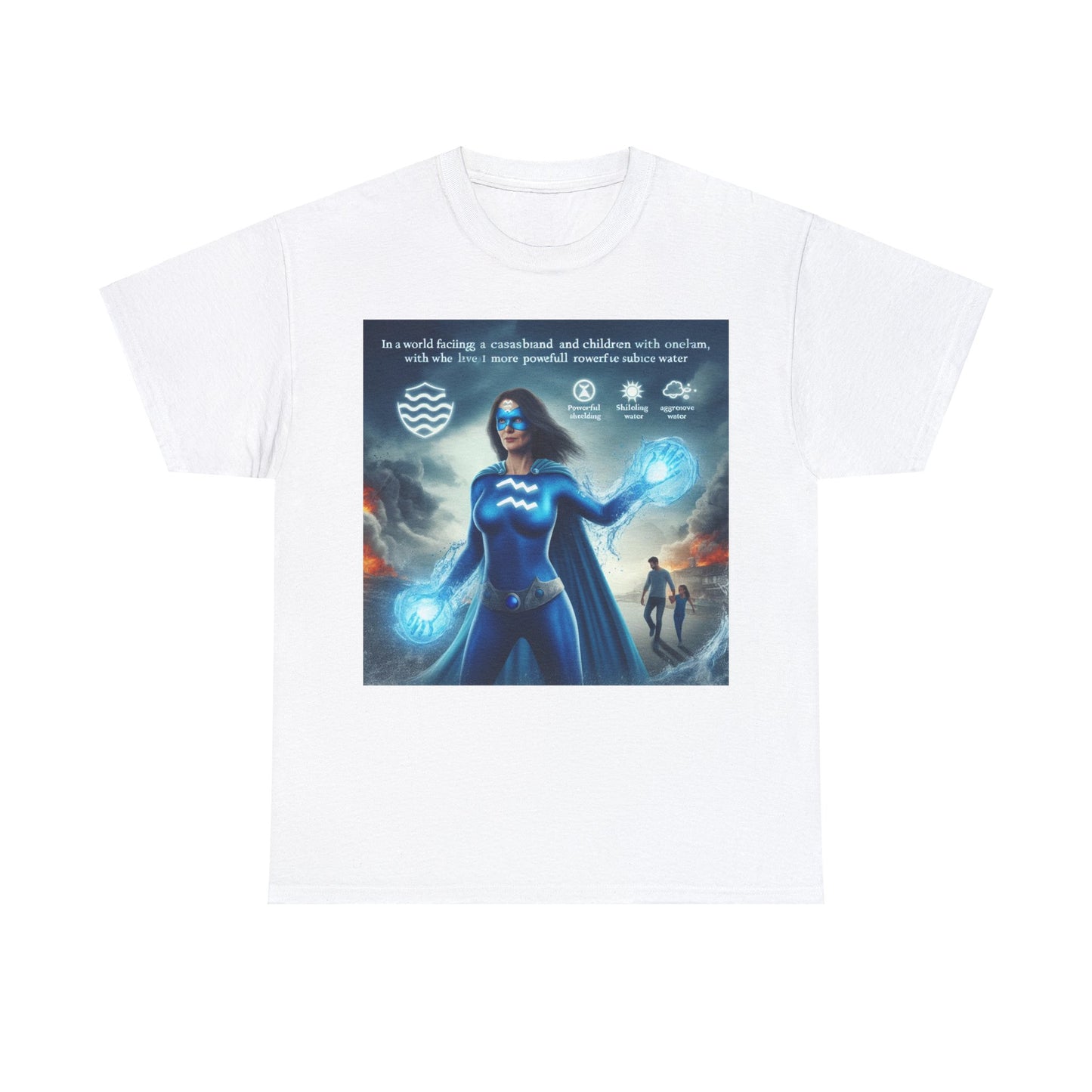 Aquarius Mother's Day (3) Unisex Heavy Cotton Tee