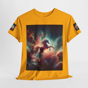 Sagittarius Galactic Unicorn Tee - Unisex Cotton T-Shirt for Cosmic Lovers, Fantasy Fans, Trendy Apparel, Astral War Merch, Gift for All Occasions