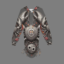 Load image into Gallery viewer, Design 88 Cancer long sleeve hooded drawstring sweatshirt dress
