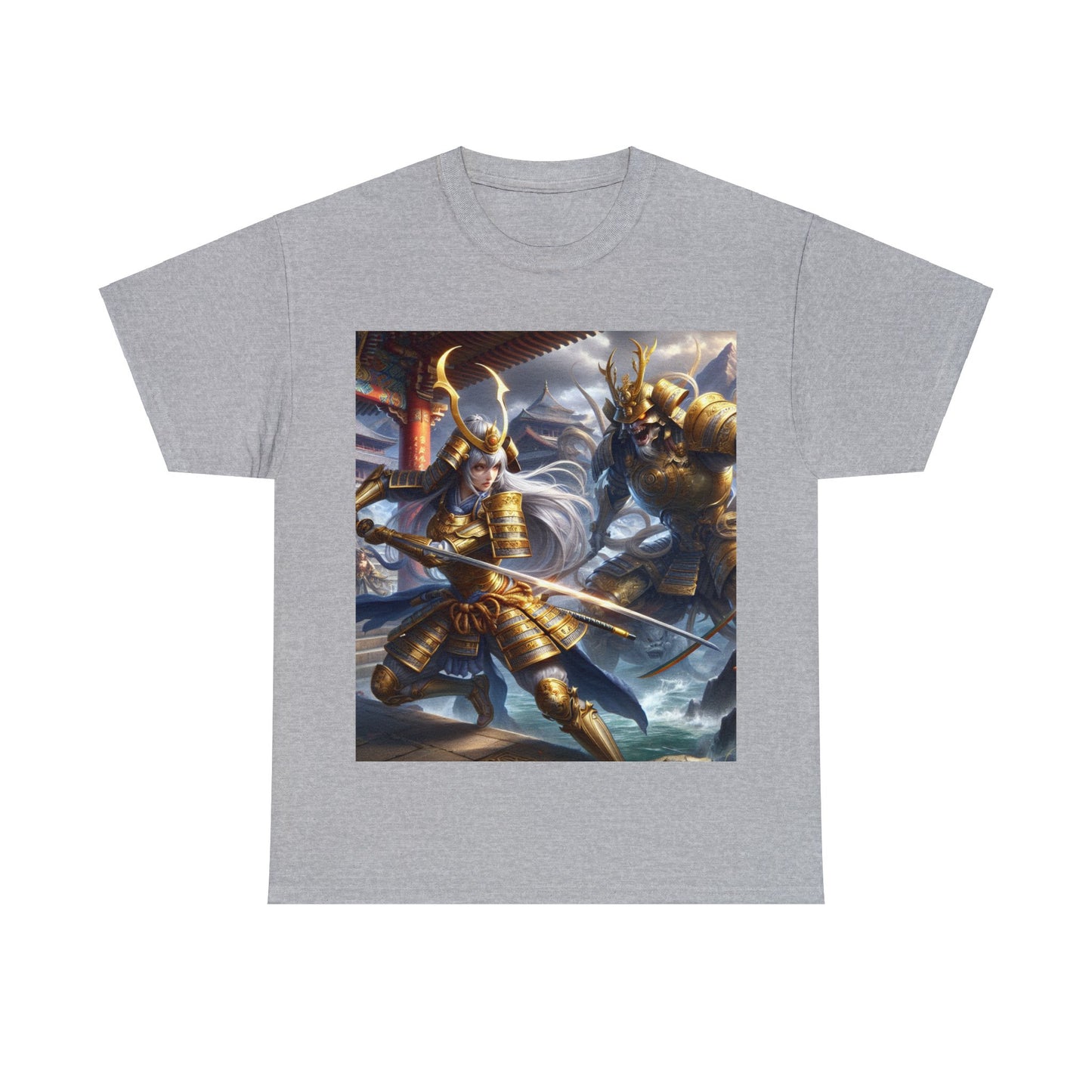 Samurai Cancer (F2) Unisex Heavy Cotton Tee