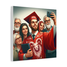 Load image into Gallery viewer, Custom Graduation Canvas Print, Family Portrait Wall Art, Celebrate Achievements, Perfect Gift for Graduates, Aries Zodiac Decor
