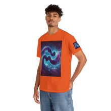 Load image into Gallery viewer, Aquarius Galaxy Themed Unisex Heavy Cotton Tee, Cosmic T-Shirt, Sci-Fi Apparel, Unique Space Graphic Tee, Gifts for Star Wars Lovers, Trendy [...]
